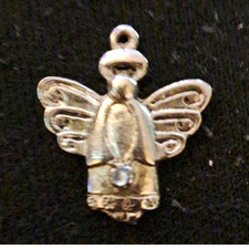 Silver Tone Metal Angel Charm