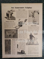 CONCOURS LEPINE INVENTIONS BAIGNOIRE VELO ROBINET  document photo  1932