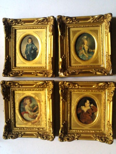 Lot petits tableaux - de, 4