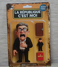 PLAQUE D'HUMOUR  en métal " Mélenchon" format 30X20cm