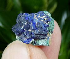 Cristaux Azurite Chessylite & Malachite Chessy les Mines 1.5cm France collection