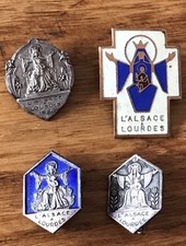 ALSACE LOT 4 médaille BROCHE