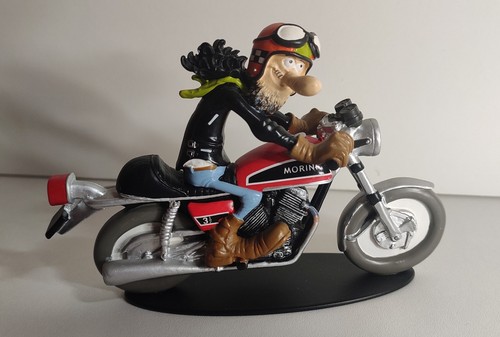 Figurine moto résine joe - moto, en