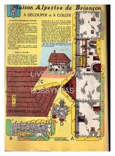 1964 DOCUMENT (ref Irf  04)  DECOUPAGE  MAISON ALPESTRE BRIANCON  1page