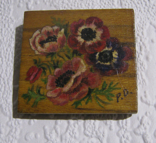 Broche bois peint la - broche, à