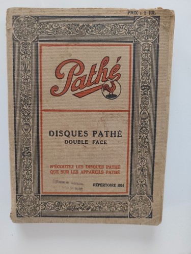 Répertoire des disques pathé - des,