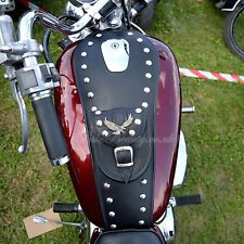 (S) SUZUKI INTRUDER VS 600 800 1400 Cuir Tank Panneau Pad Sangle Chap Bib Bra