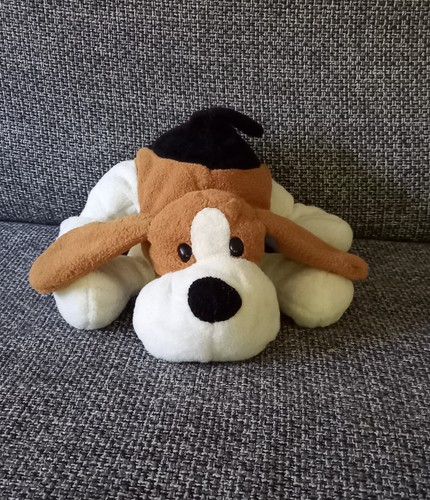 Doudou peluche chien marron - d7,