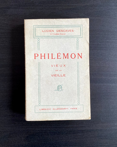 Lucien descaves philémon - descaves.,