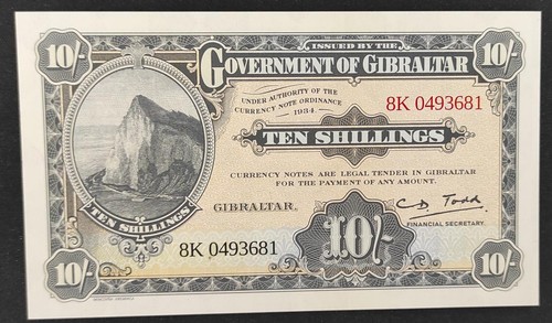 Gibraltar billet 10 - gibraltar,