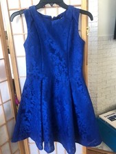 David Charls black label lace, royal blue mimi dress for girls size 12