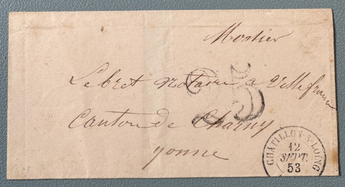 Lettre chatillon sur - lettre, de
