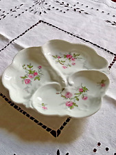 petit plat serviteur apéritif en porcelaine de limoges estampillée BH