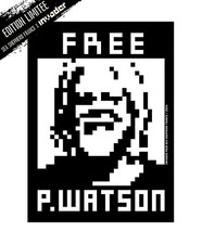 INVADER x Sea Shepherd - FREE PAUL WATSON - Limited Ed. sticker (autocollant)
