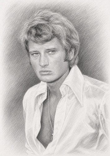 Johnny hallyday pencil - johnny,