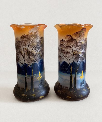 Paire vases art - de,