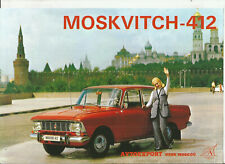 MOSKVITCH 412 / FRENCH / catalogue brochure prospectus dépliant