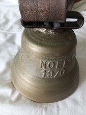 Cloche a vache en bronze avec