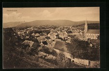 CPA Niederbronn, vue générale aérienne 1909 