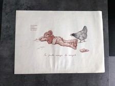 MENU PRE CATELAN 1955 LA POULE