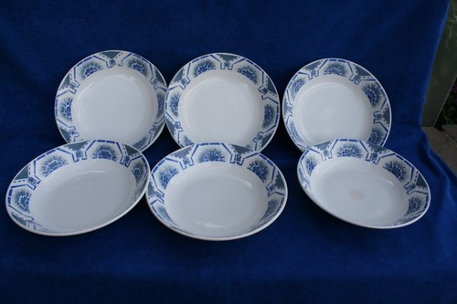Assiettes calottes à - 6, (à
