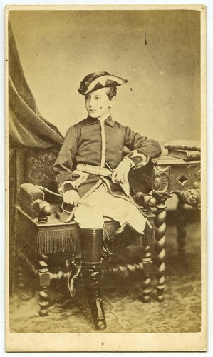 Cdv 1860 garçon au - 1860-70.,