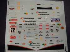 DECALS 1/43 PEUGEOT 207 S2000 - #72 - LATIL - RALLYE MONTE CARLO 2015  AM023