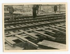 PHOTO, voie ferroviaire chemin de fer rail tramway métro travaux cheminot