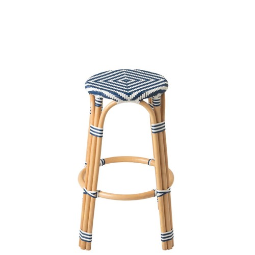 Tabouret bar rotin geo - tabouret, en