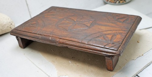Tabouret bajot ancien bois - bajot,