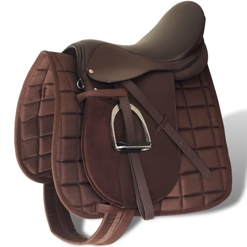 Set selle cuir - de, 16"