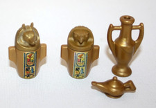 PLAYMOBIL 4240 4247 4168 LOT CANOPE VASE LAMPE PYRAMIDE PILLEURS TOMBES EGYPTE