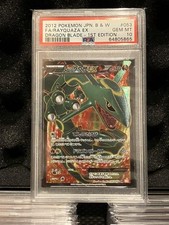 PSA 10 Rayquaza EX SR 053/050 1ère Ed BW5 Dragons Exaltés Carte Pokemon Japon...