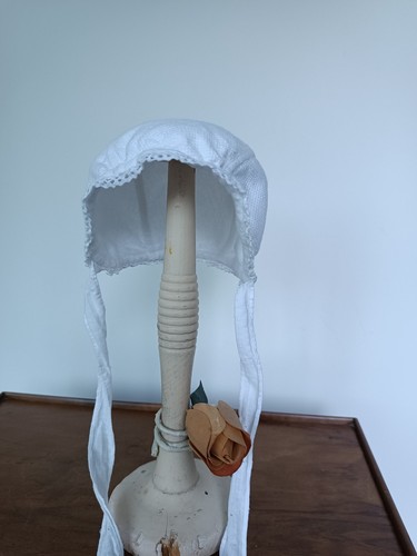 Bonnet bébé ancien coton - bonnet,
