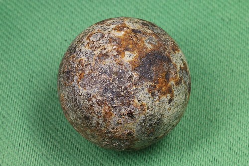 Boule fer arquebuse ou - fer.,