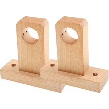  2 Pcs Tringle Rideau Bois