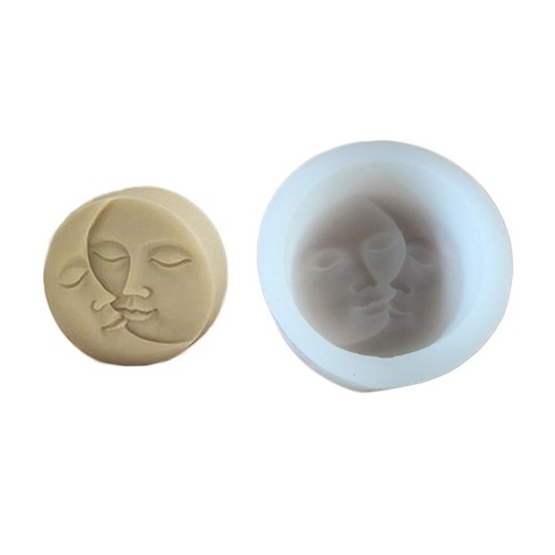 Visage bougie moule - 3d,