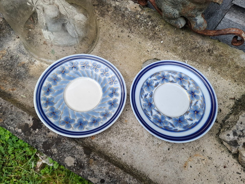 Sous tasses coupelles bleu - 2,