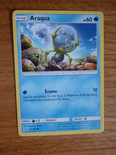 Carte pokémon araqua pv - pokémon,