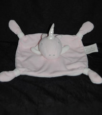 🦄Doudou plat licorne rose