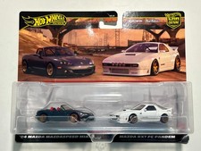 1/64 set 2004 Mazda Mazdaspeed Miata + Mazda RX7 FC Pandem - Hot Wheels Premium