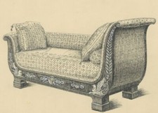 Lit de repos Empire - Dessin