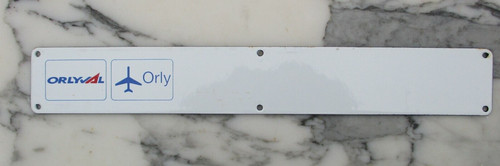 Plaque emaillee indicatrice