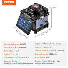VEVOR Soudeuse Fibre Optique