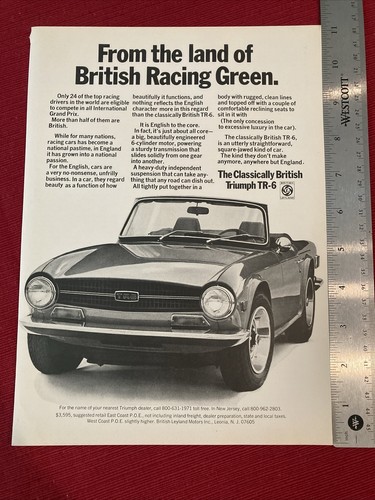 Triumph car 1971 print ad - 1971,