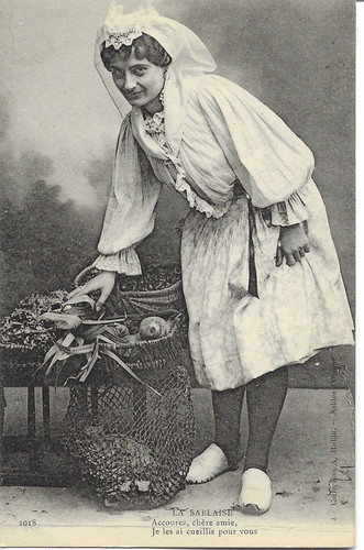 Cpa animée sablaise - cpa,