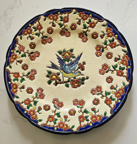 Assiette faience emaux - assiette, en