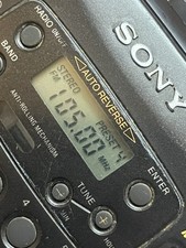 SONY PORTABLE RADIO CASSETTE PLAYER WALKMAN BLACK NEW BELT WORKING VINTAGE RETRO