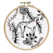 Kit de broderie Le Bonheur des Dames Petit Point "Guépard", compté, diam. 15cm