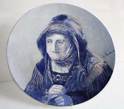 Plat décoratif faïence - plat, de